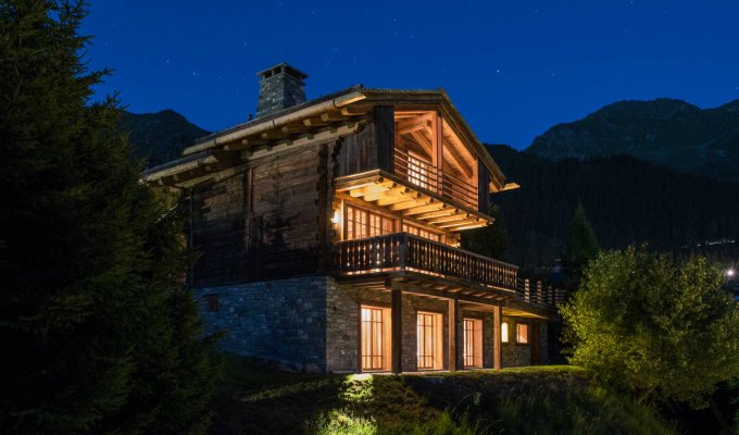 Verbier luxury ski chalet rental hammam