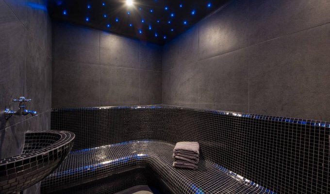 Verbier luxury ski chalet rental pool hammam sauna