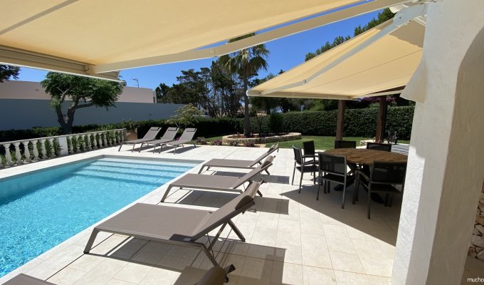 Balearic island luxury Villa rental Menorca Binisafuller 8 pers private pool sea view