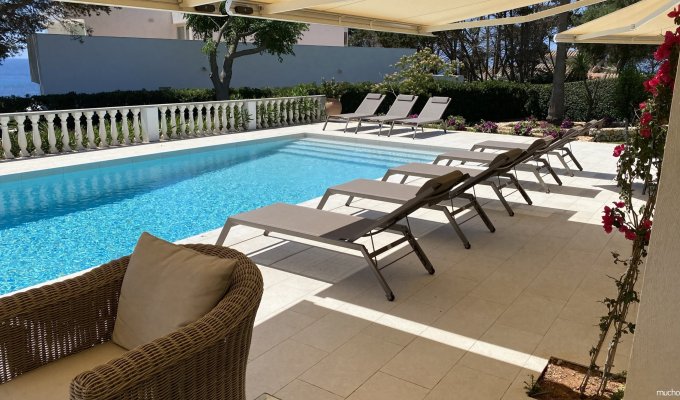 Balearic island luxury Villa rental Menorca Binisafuller 8 pers private pool sea view