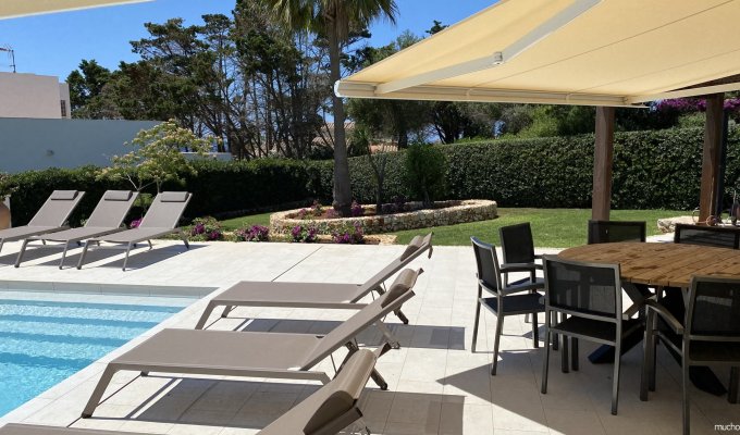 Balearic island luxury Villa rental Menorca Binisafuller 8 pers private pool sea view