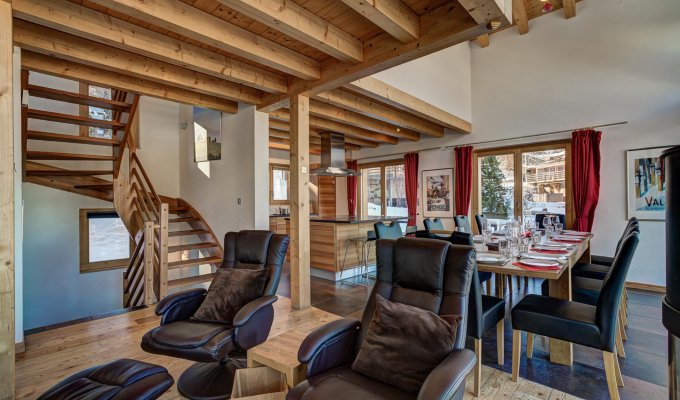 Tzoumaz  luxury ski chalet rental with jacuzzi