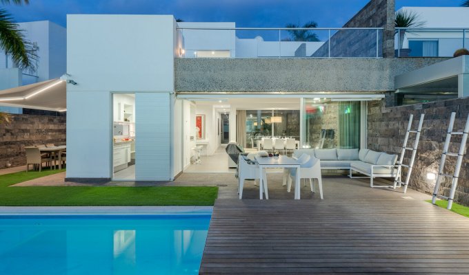 Costa Adeje Tenerife villa rental Playa Del Duque Beach & private pool
