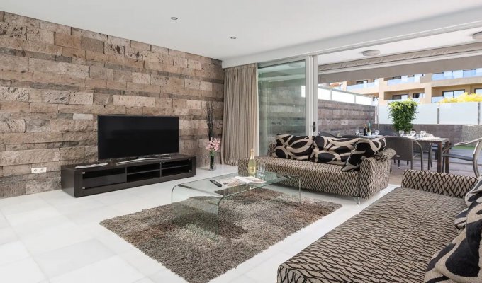 Costa Adeje Tenerife villa rental Playa Del Duque Beach & heated pool