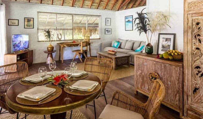 Bora Bora villa rental Matira Beach 2 mins