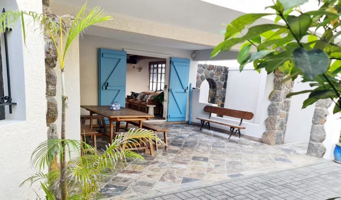 Beachfront Mauritius Villa rental in Blue Bay Pointe d'Esny south coast