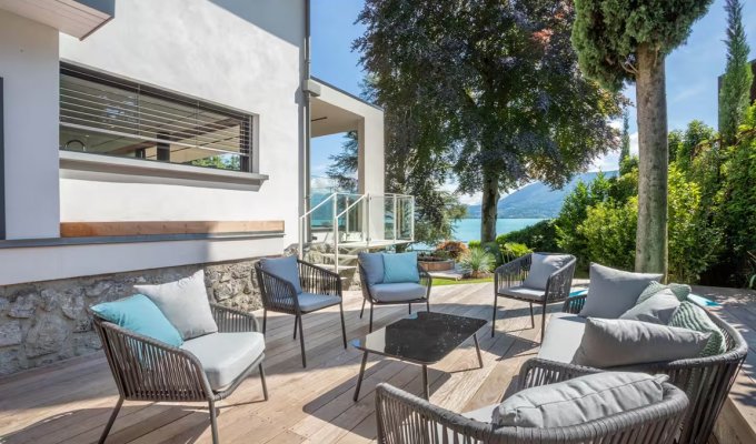 Lake Annecy Villa rental Veyrier du Lac with dock