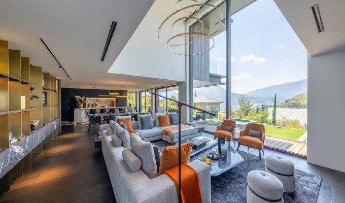 Lake Annecy luxury villa rental in Talloires private pool steps to the beach