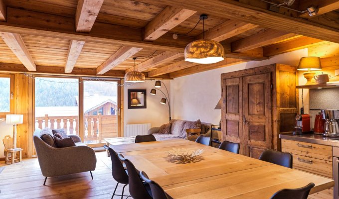 Montgenevre apartment rental  ski-in/ski-out with garage Spa acces