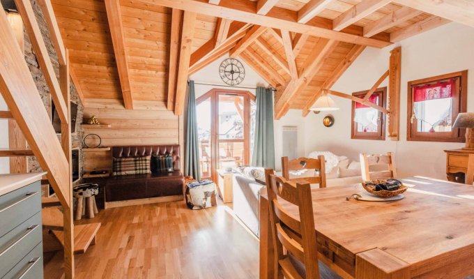 Montgenevre apartment rental ski-in/ski-out with garage Spa acces