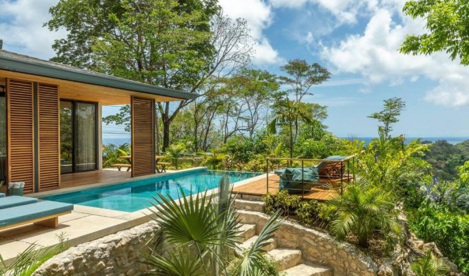 Santa Teresa location villa de luxe Costa Rica piscine privée et personnel