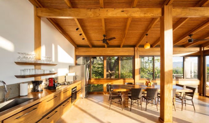 Costa Rica villa vacation rental Pacific Coast Santa Teresa walking distance to the Beach pool & staff