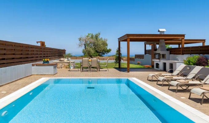 Rhodes Villa rental private pool PMR acces