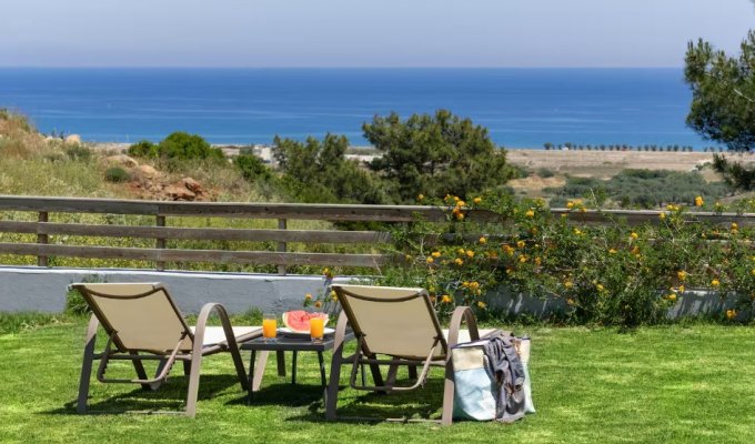 Rhodes Villa rental private pool PMR acces