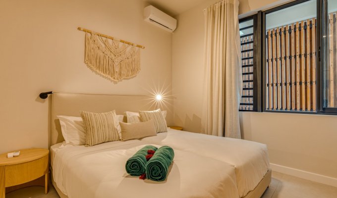 South Mauritius Beachfront Apartment rental Pointe d'Esny with shared pool