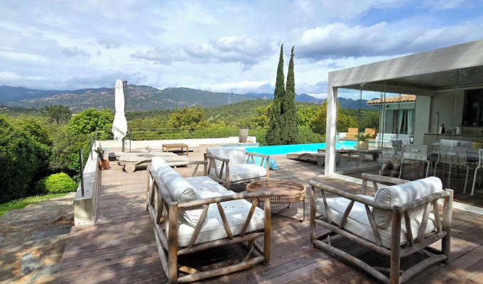 South Corsica luxury villa rental Porto Vecchio heated pool