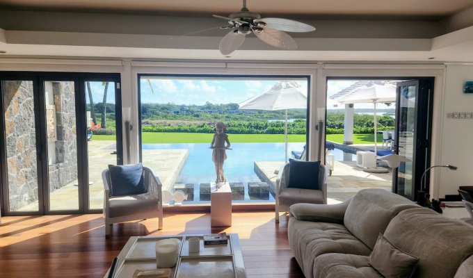 Mauritius Anahita Golf & Spa Resort villa rental heated Pool Beach club & staff
