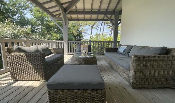 Arcachon luxury villa rental in Pyla sur Mer private pool & direct access to the beach