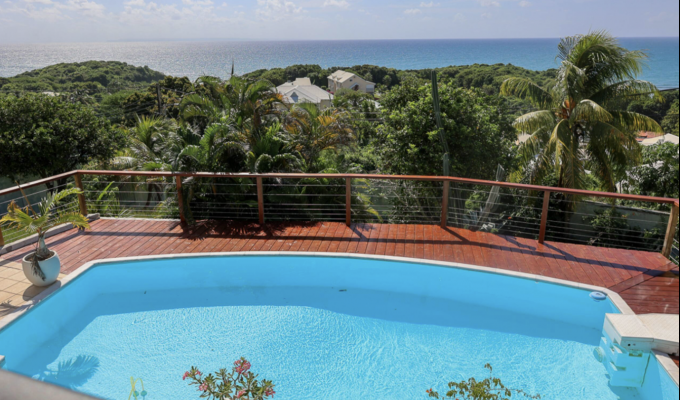 Luxury Villa in Le Gosier Ocean View & Private Pool, Beach Within 2min Walking Distance