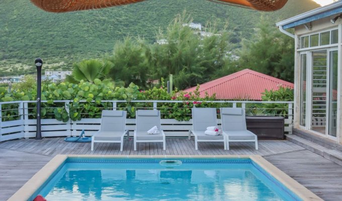 St Martin Orient Bay Mont Vernon Villa rentals private Pool Ocean view
