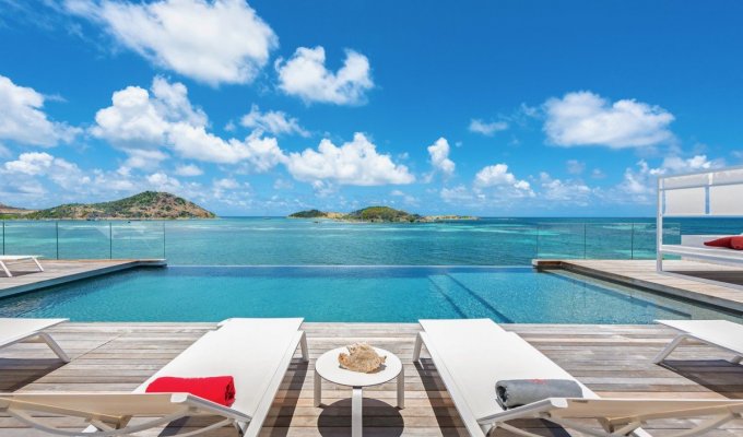 St Martin Cul de Sac Villa rentals private Pool Oceanfront