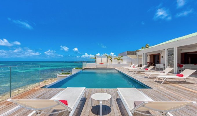 St Martin Cul de Sac Villa rentals private Pool Oceanfront