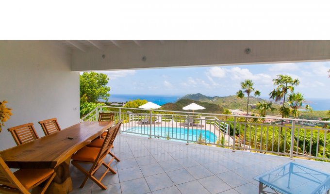 St Barths Holiday Rentals - Seaview Luxury Villa Vacation Rentals in St Barthelemy with private pool - Hilltop Private Estate in Gouverneur - FWI