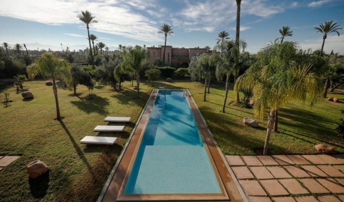 Marrakech villa rental  with private pool and views of the Atlas Mountains