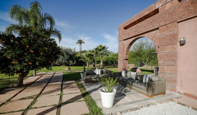 Marrakech villa rental  with private pool and views of the Atlas Mountains