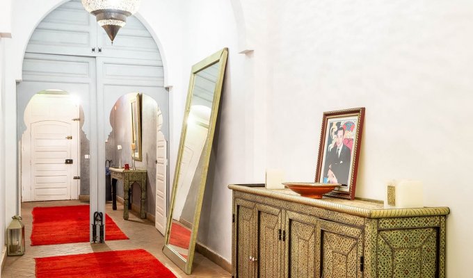 dining room of Riad luxury in Marrakech medina 