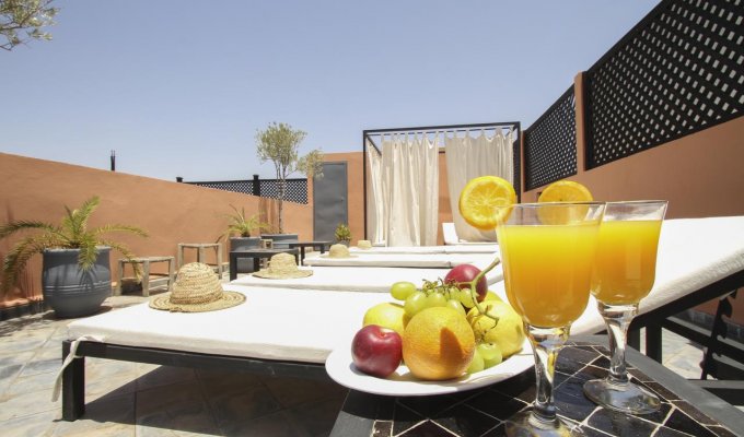 View Patio of Riad luxury in Marrakech medina 