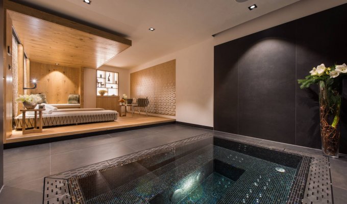 Zermatt luxury ski chalet rental sauna jacuzzi