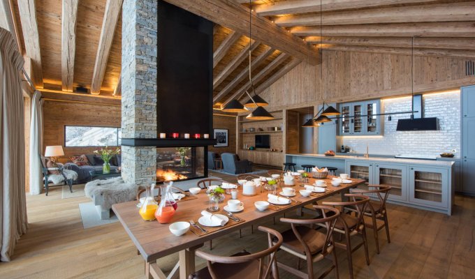 Zermatt luxury ski chalet rental with sauna & jacuzzi