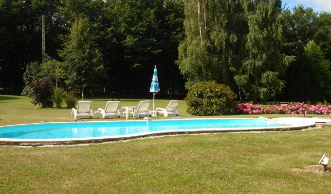 Deauville villa vacation rentals with heated pool in Normandy