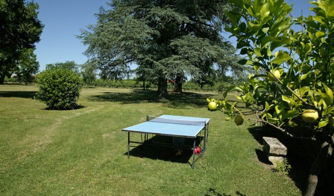 table tennis - les Grands Meres - Chateau La Gontrie