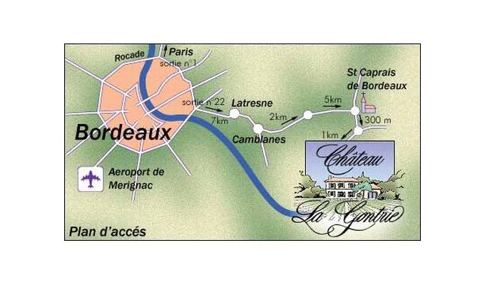 Access map - Chez les Grands Mères - Chateau La Gontrie 