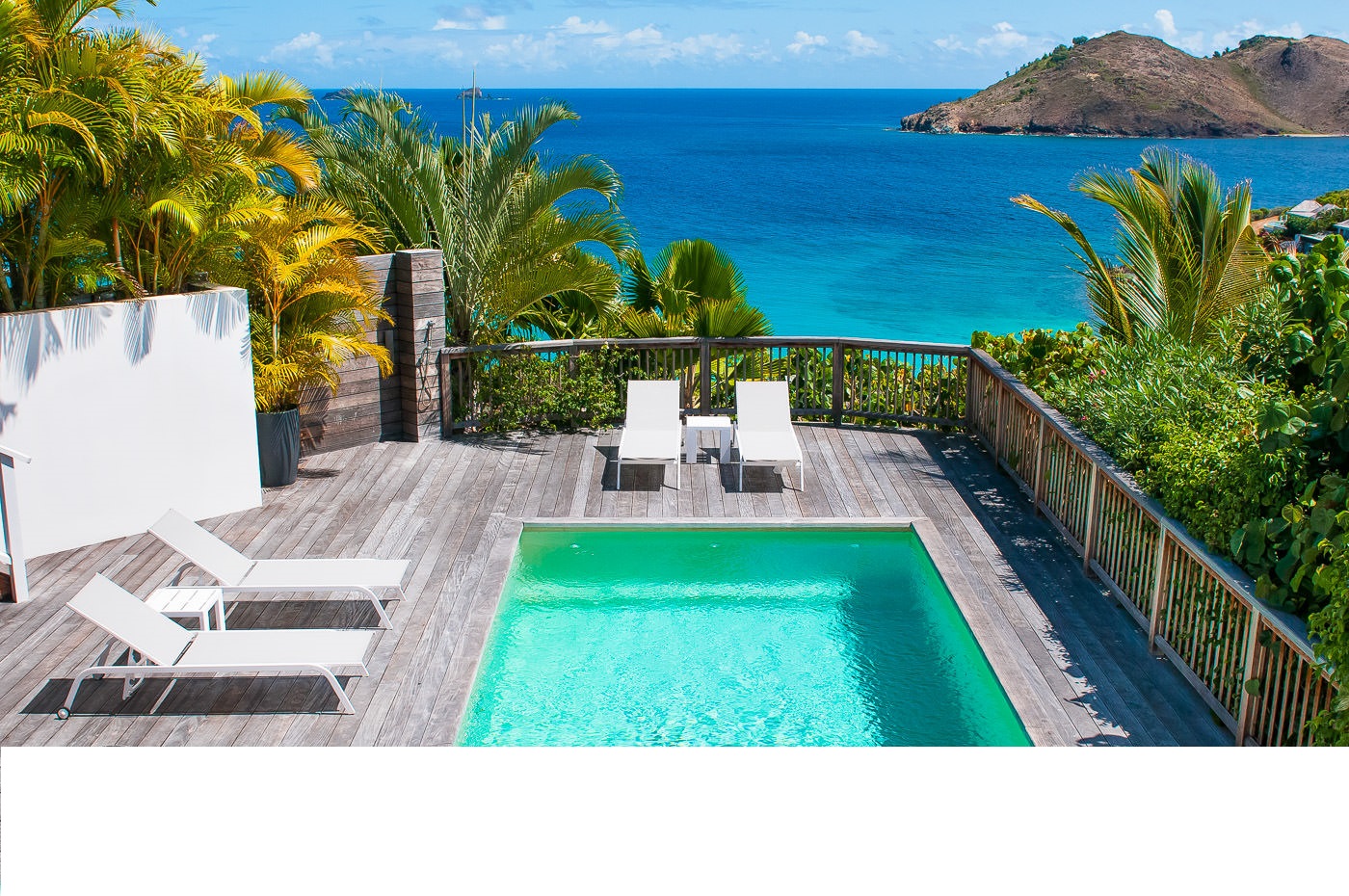 St Barth Villa Rental Flamands Ocean view private Pool