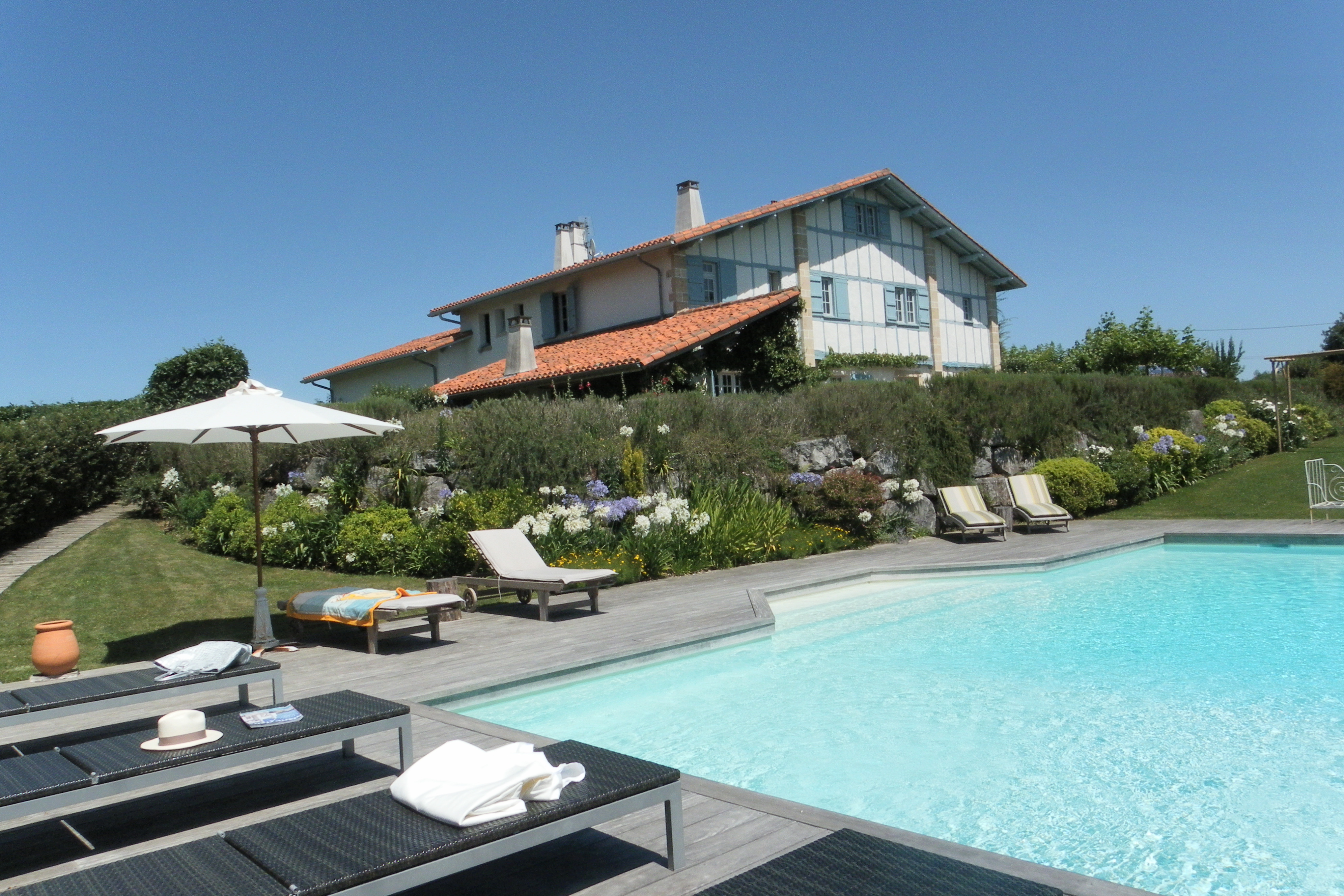 Biarritz Holiday rentals Atlantic coast with private pool