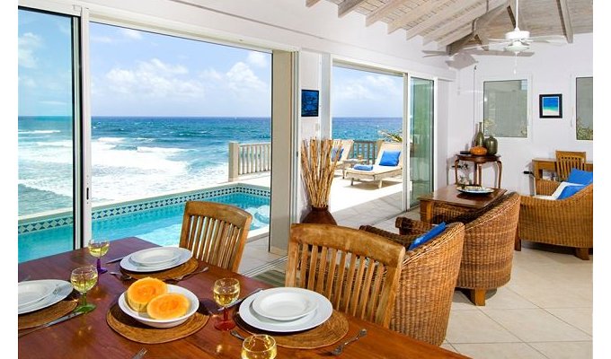 St. Maarten Villa Rentals - Seafront with private pool - Dawn Beach - Netherlands Antilles
