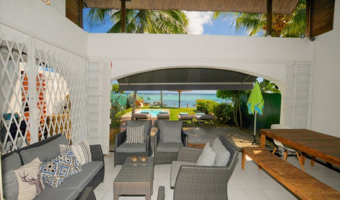 Mauritius Beachfront villa in Trou aux Biches Pool & Staff, North coast