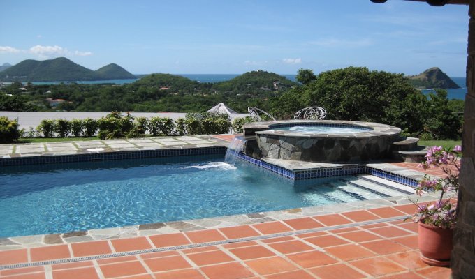 St. Lucia villa vacation rentals with private pool and sea views - Cap Estate -