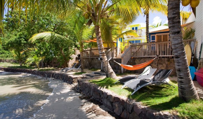 St Barthélémy  Marigot Villa Vacation Rentals on the beach