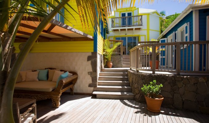 St Barthélémy  Marigot Villa Vacation Rentals on the beach