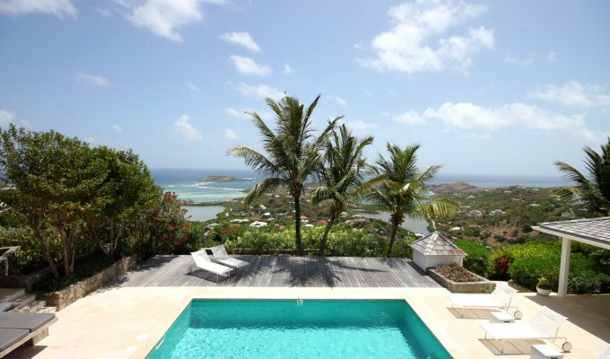 ST BARTHELEMY HOLIDAY RENTALS - Luxury Villa Vacation Rentals with private pool offering a commanding view on Grand Cul de Sac lagoon - Devet - St Barths - FWI