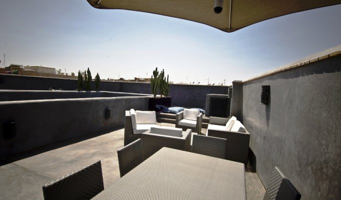 Terrace of charmed riad in Marrakech 