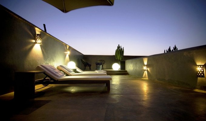 Terrace of charmed riad in Marrakech 