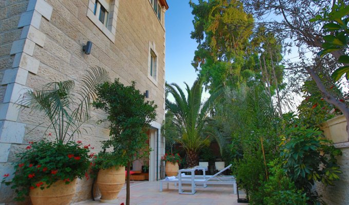 Israel Jerusalem Vacation Rental with Lush Garden and Private Terrace