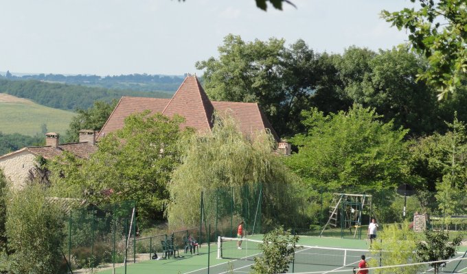 The tennis court