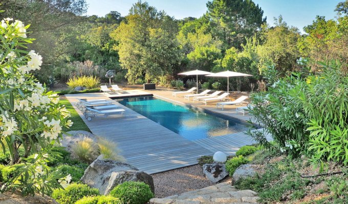 Corsica Villa Rental Ste Lucie de Porto Vecchio heated pool Pinarello beach