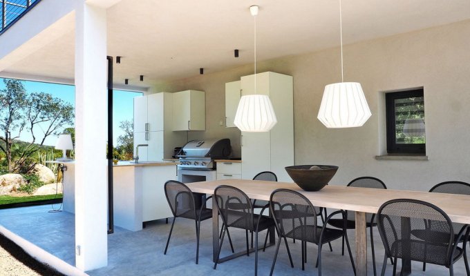 Corsica Villa Rental Ste Lucie de Porto Vecchio heated pool Pinarello beach